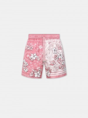 Amiri Bandana Floral Short Şort Erkek Pembe | ZAY785109