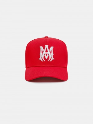 Amiri Full Canvas Ma Hat Şapkalar Erkek Kırmızı | XJN086157