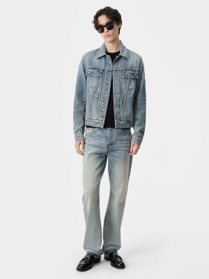 Amiri Ma Trucker Jacket Denim Erkek Indigo | CMQ923718