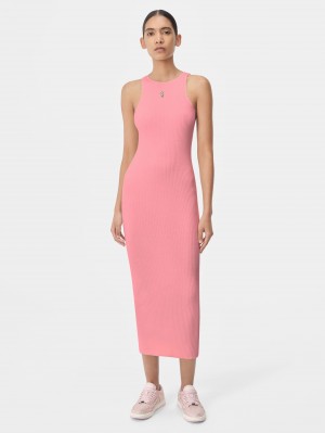 Amiri Stacked Maxi Dress Triko Kadın Pembe | TWI215897