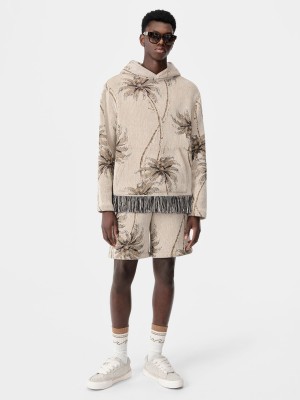 Amiri Twisted Palms Tapestry Short Şort Erkek Alabaster | HNQ194620