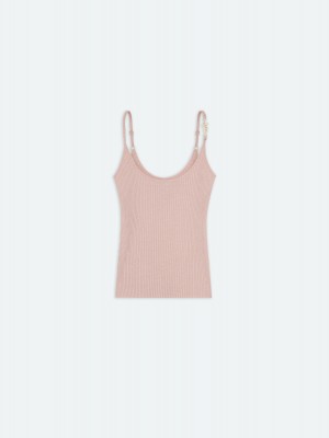 Amiri Vertical Tank Top Triko Kadın Cork | FQH784301