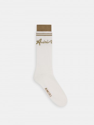 Amiri Wave Socks Çorap Erkek Toasted Coconut | HWR726954