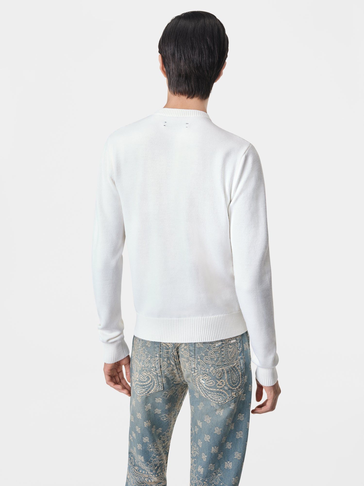 Amiri Arts District Crewneck Triko Erkek Alabaster | IYW760954