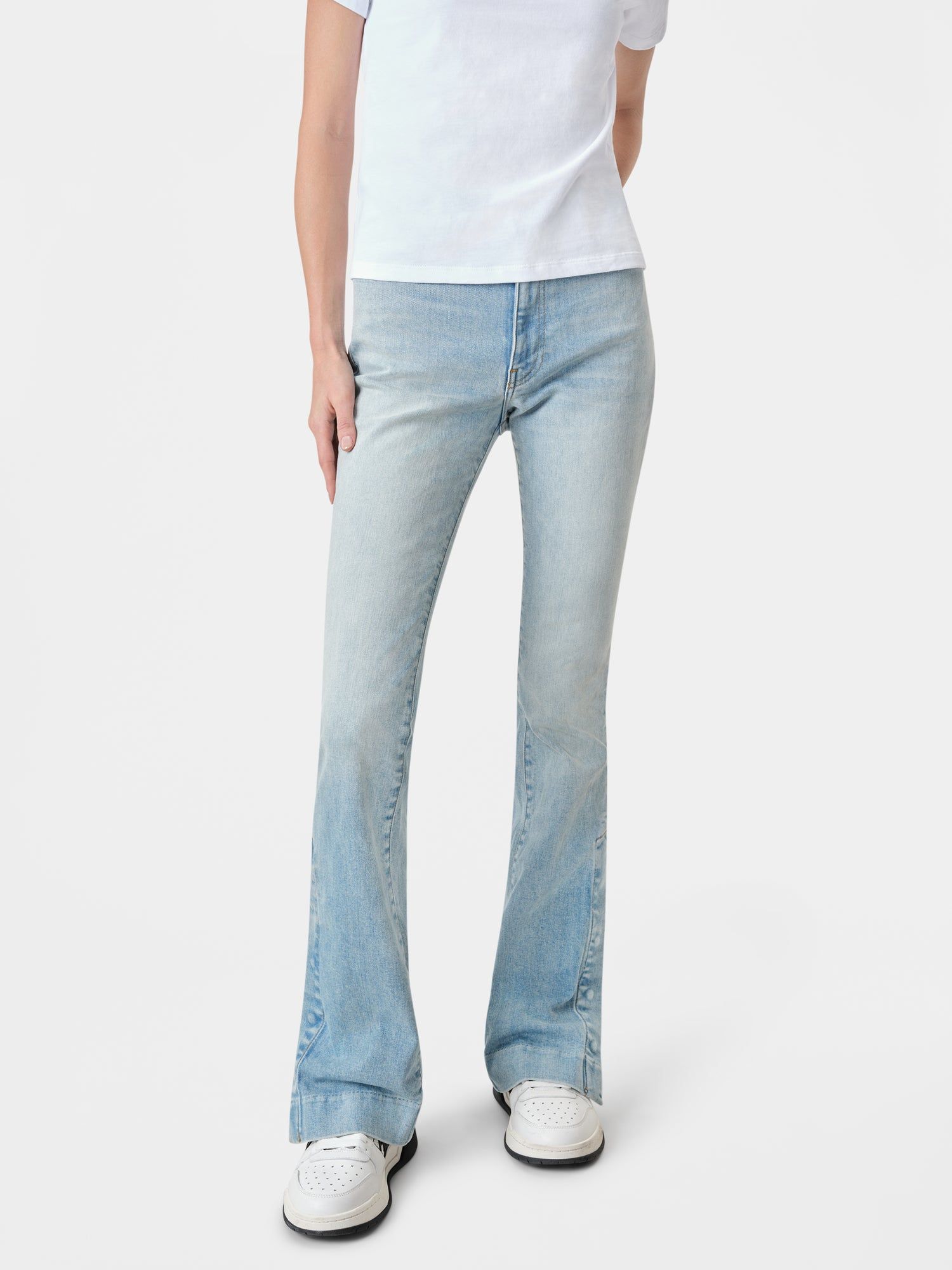 Amiri Kick Flare Denim Kadın Açık Indigo | BYA265791