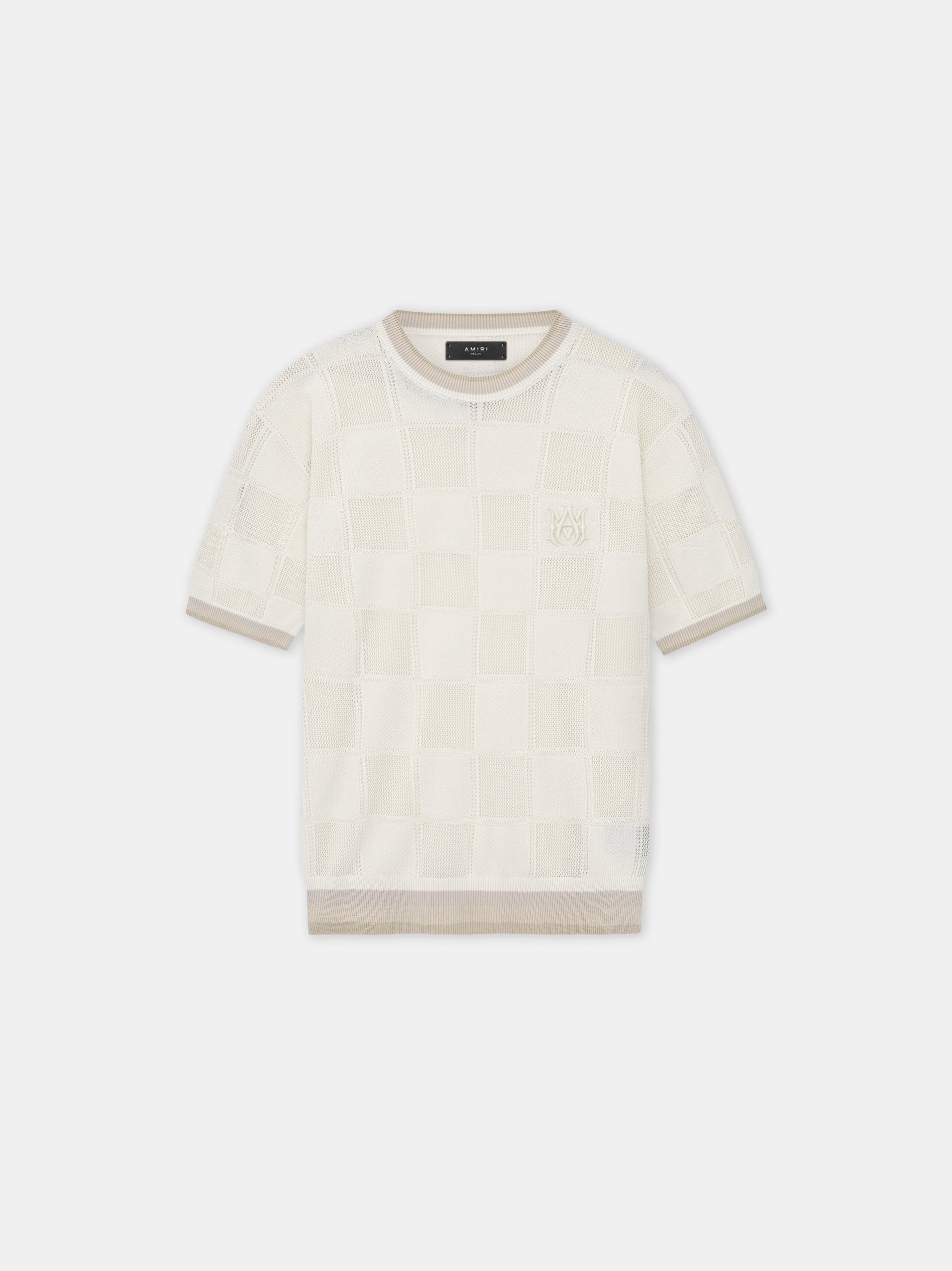 Amiri Ma Checkered Tee Triko Erkek Birch | PFU072183