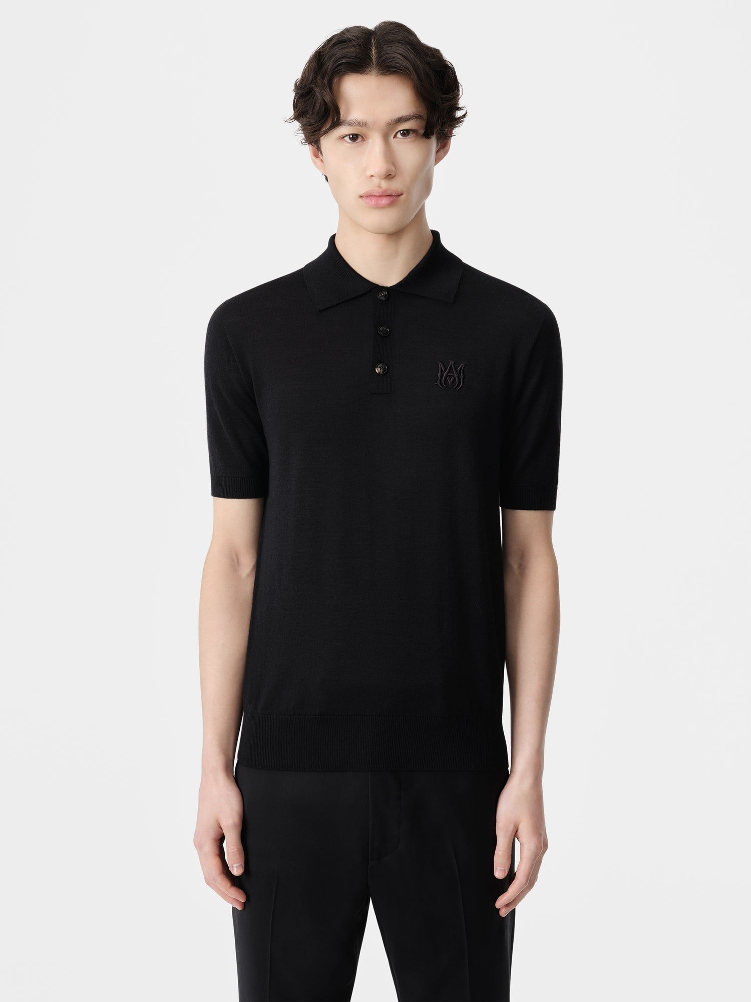 Amiri Ma Polo Triko Erkek Siyah | PBK980153