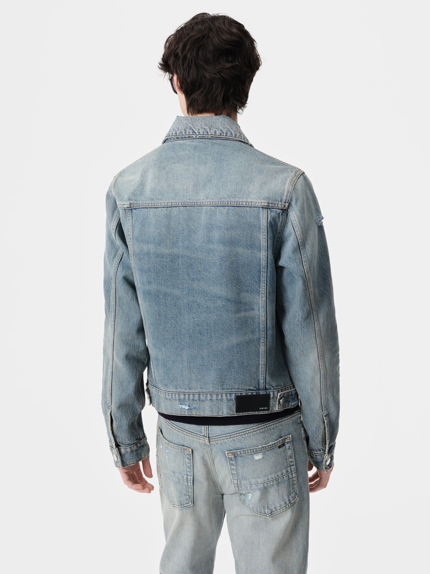 Amiri Ma Trucker Jacket Denim Erkek Indigo | CMQ923718