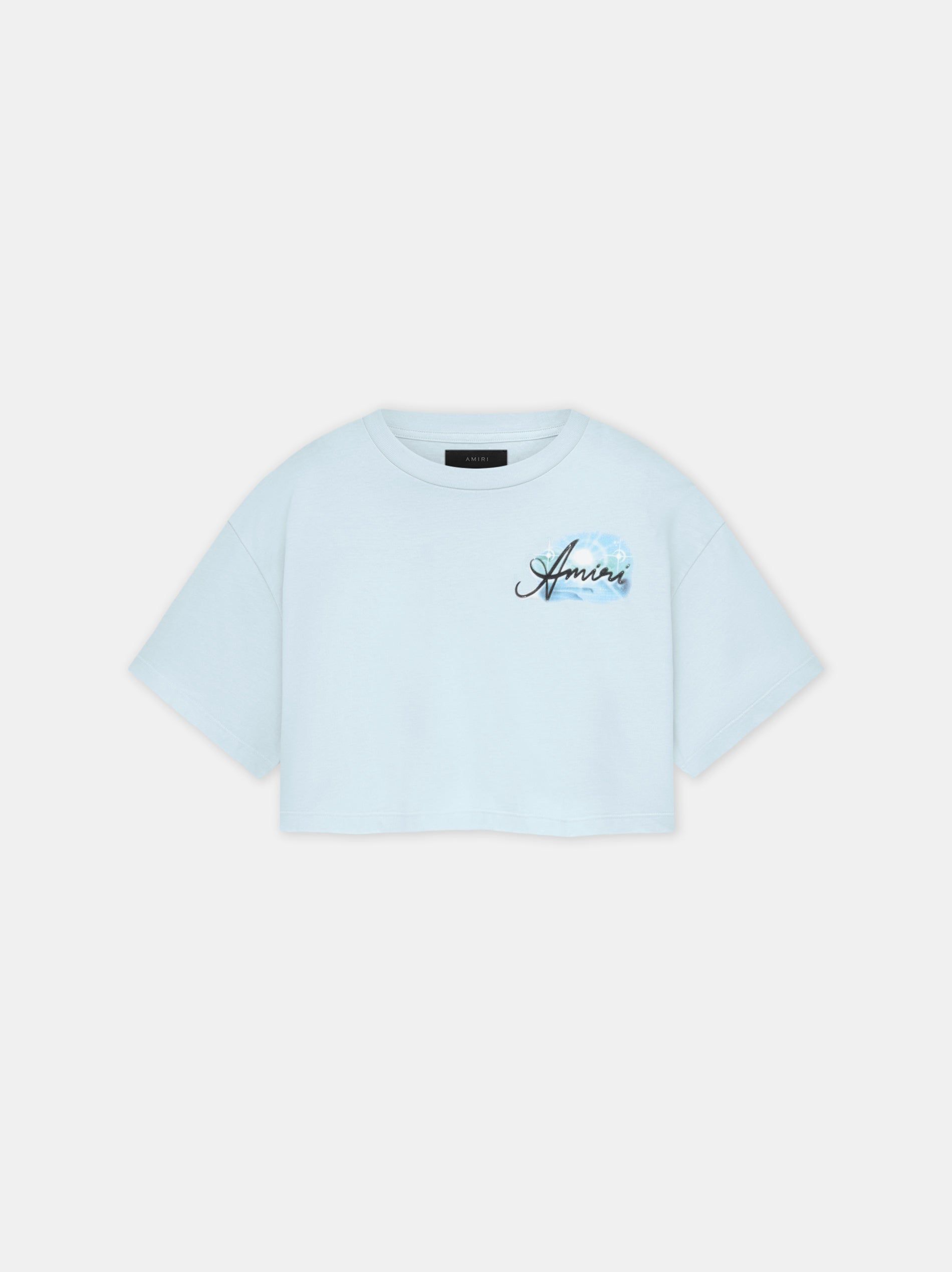 Amiri Paradise Airbrush Tee Tişört Kadın Cerulean | WXQ658790