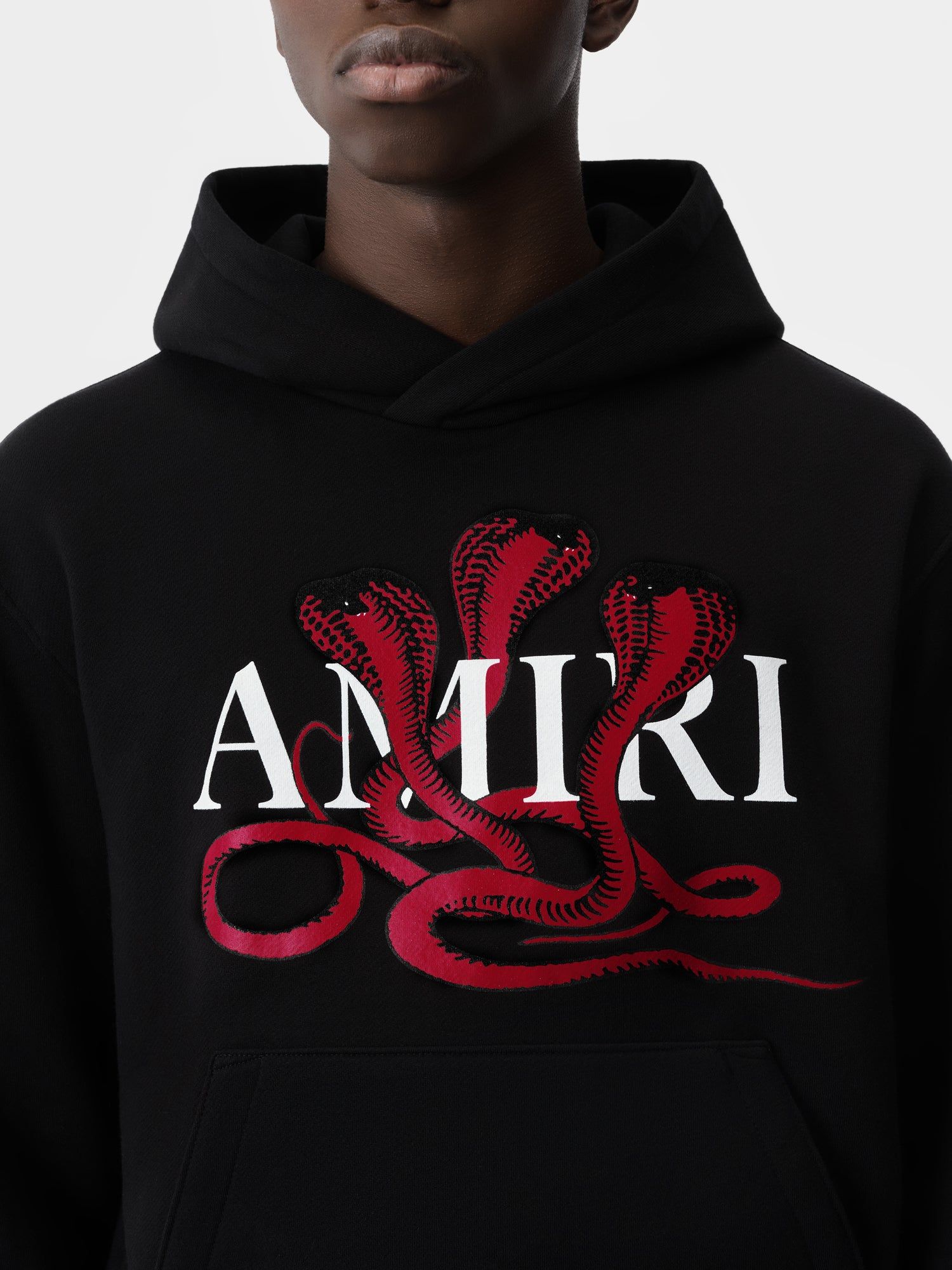 Amiri Poison Hoodie Tişörtü Erkek Siyah Kırmızı | BXD023695