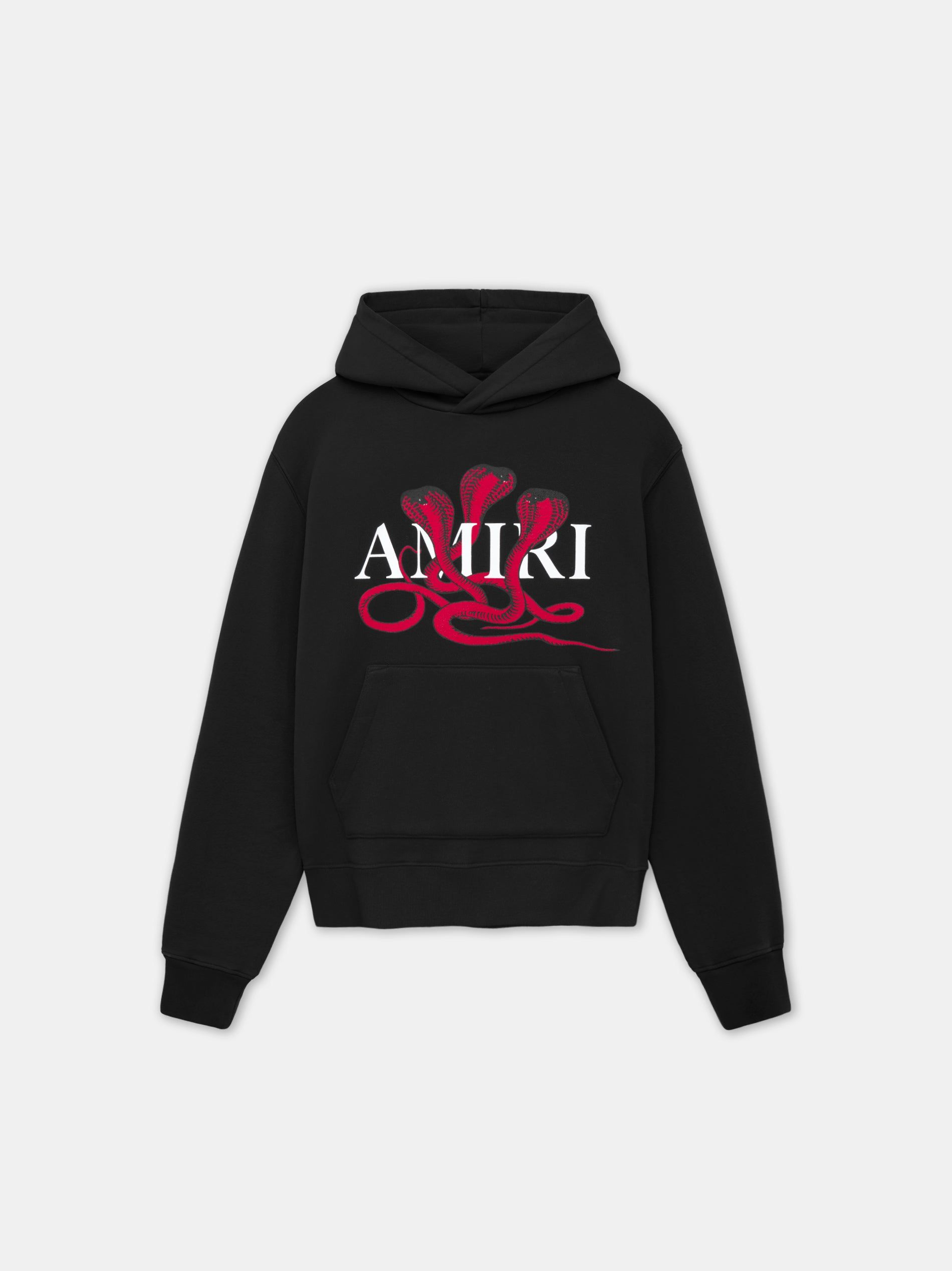 Amiri Poison Hoodie Tişörtü Erkek Siyah Kırmızı | BXD023695