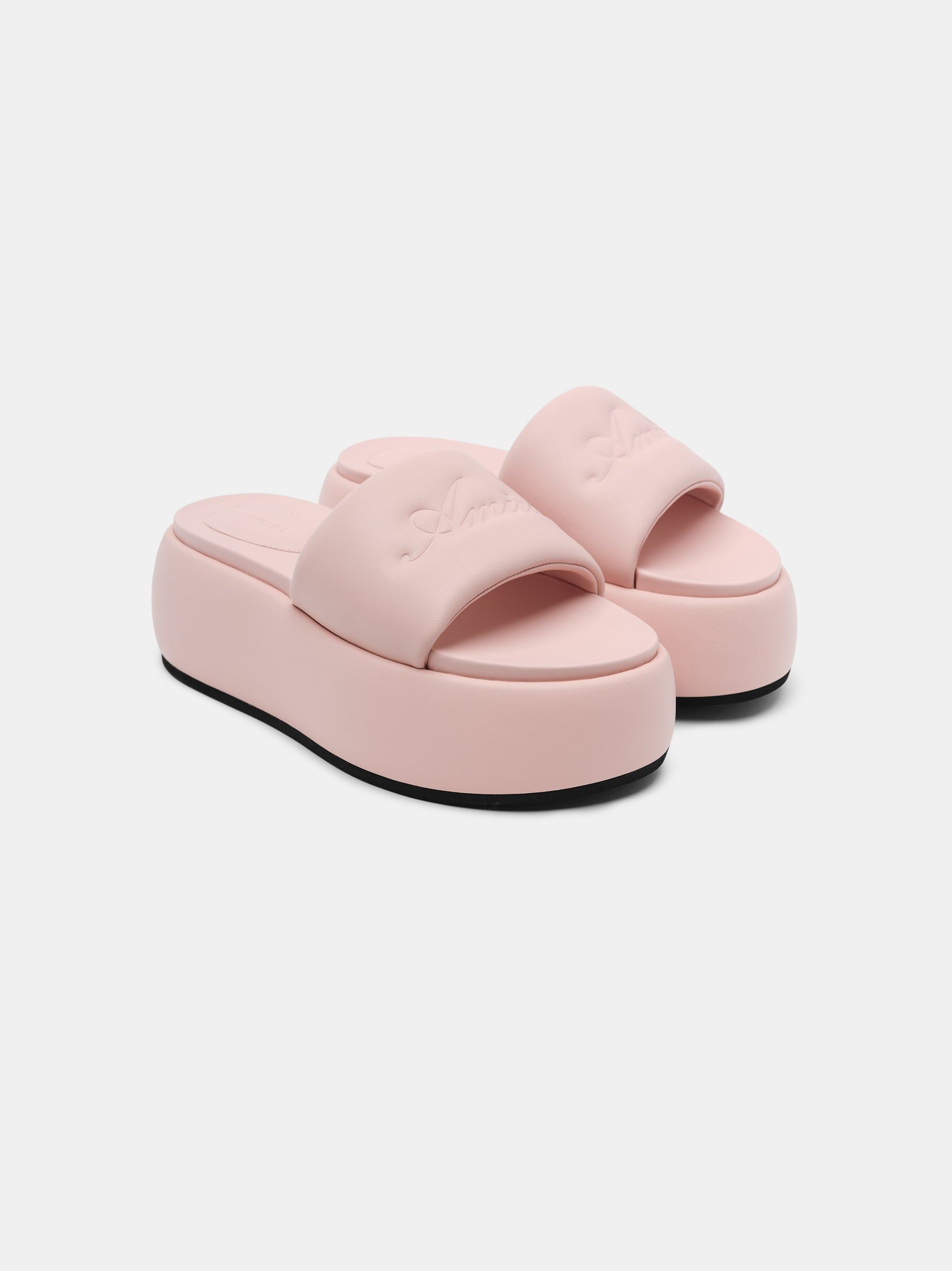 Amiri Script Platform Sandal Sandalet Kadın Pembe | VJB386245