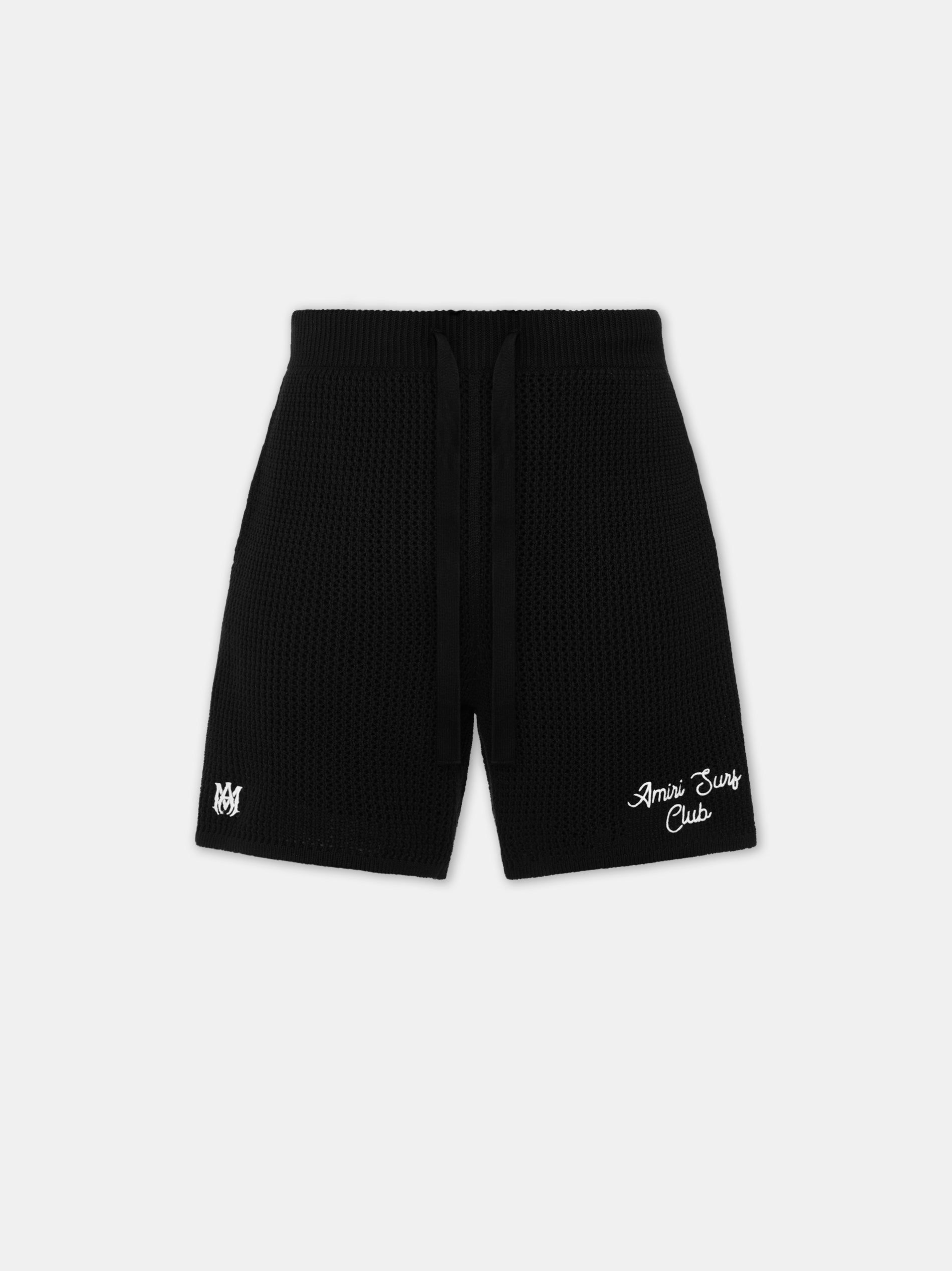 Amiri Surf Club Crotchet Short Triko Erkek Siyah | UYQ907563