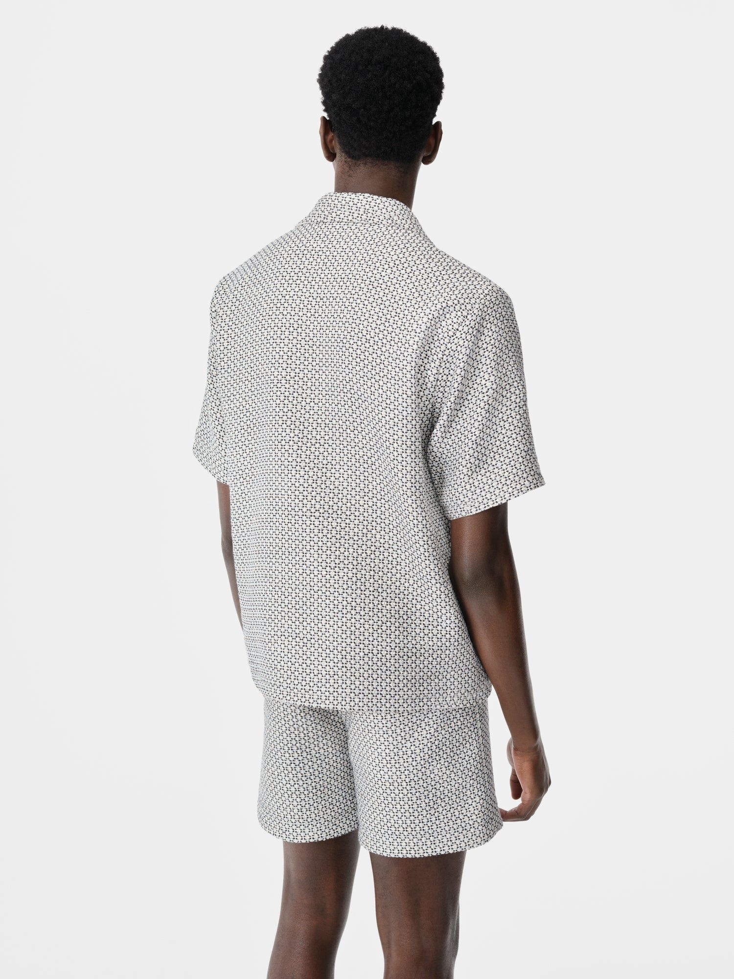 Amiri Tweed Camp Shirt Gömlek Erkek Cerulean | ILZ924567