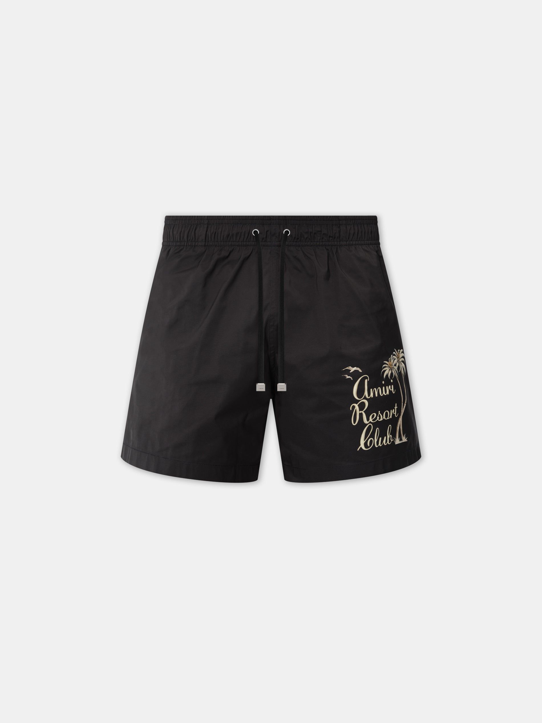 Amiri Twisted Palms Swim Trunk Mayo Erkek Siyah | TEW481257