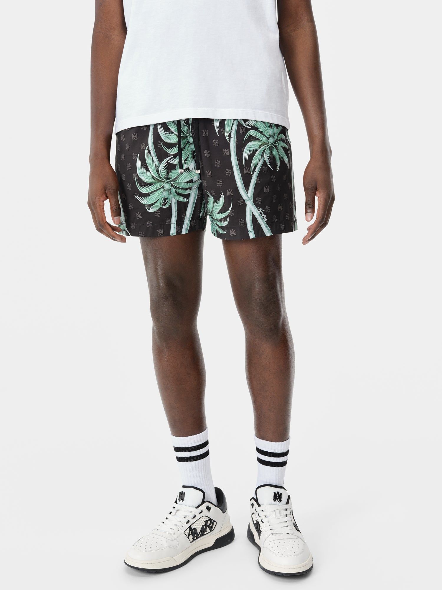 Amiri Twisted Palms Swim Trunk Şort Erkek Siyah | GOS418096