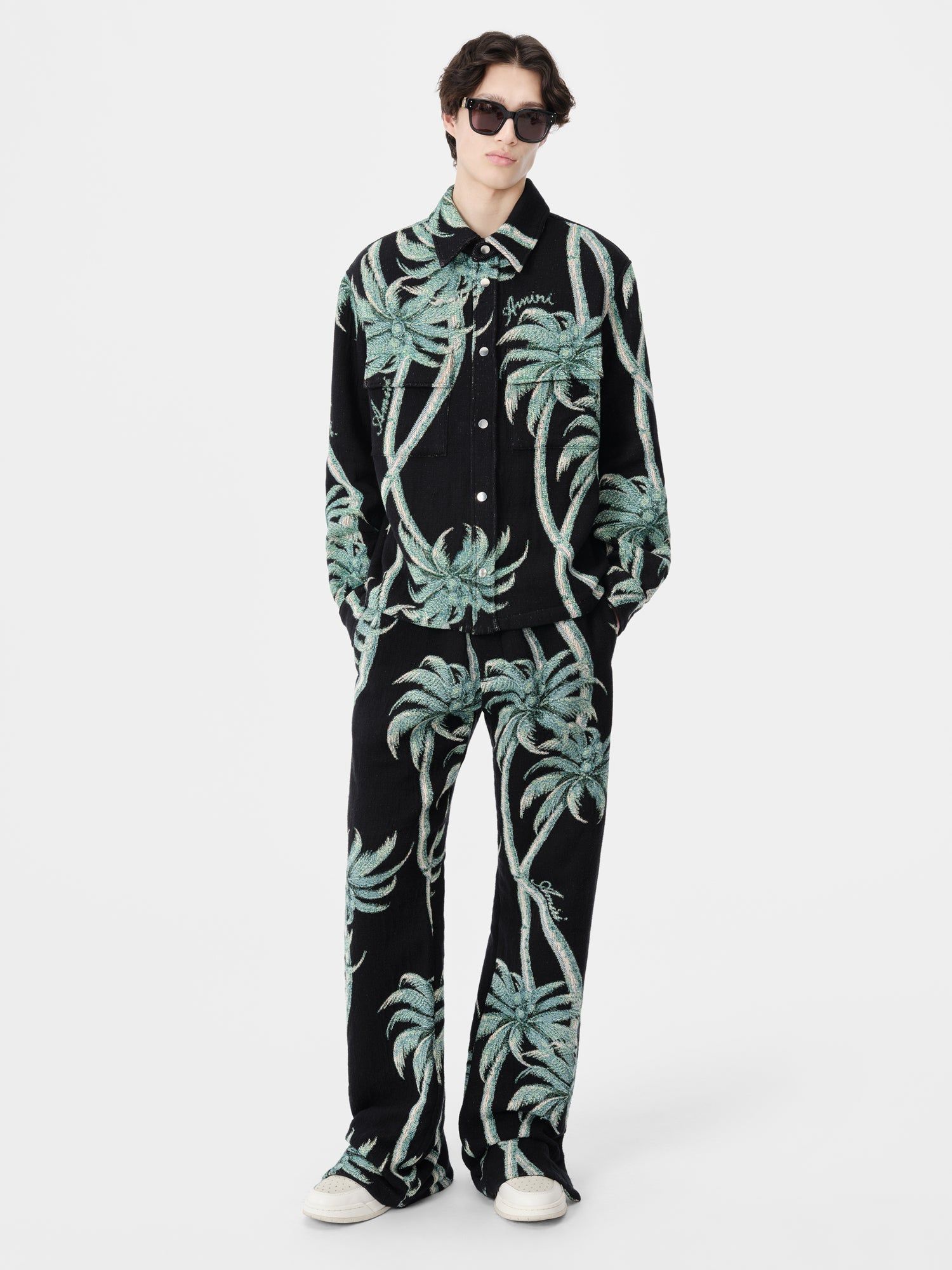 Amiri Twisted Palms Tapestry Pant Pantolon Erkek Siyah | MAO326901