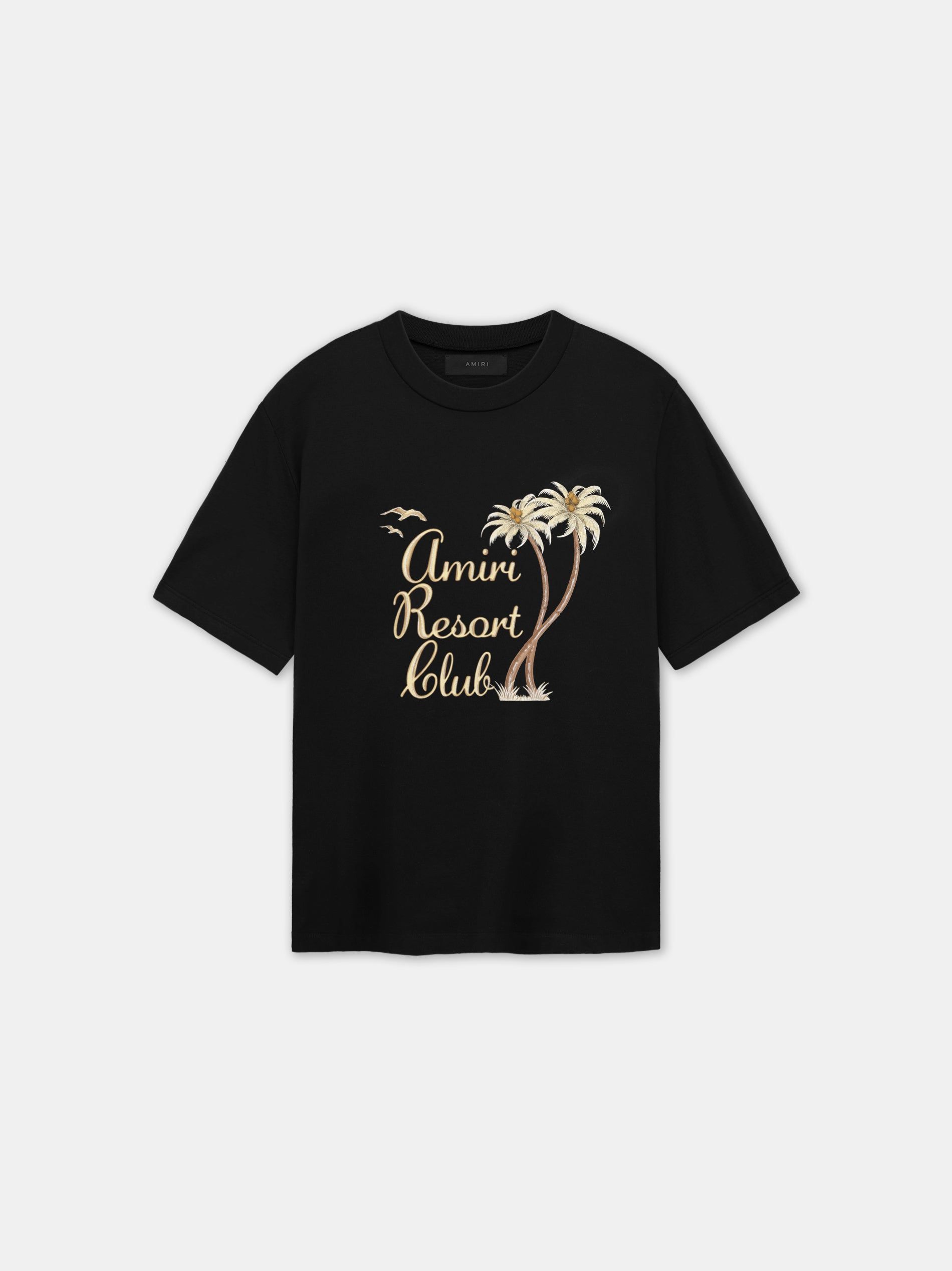 Amiri Twisted Palms Tee Tişört Erkek Siyah | KGP674058